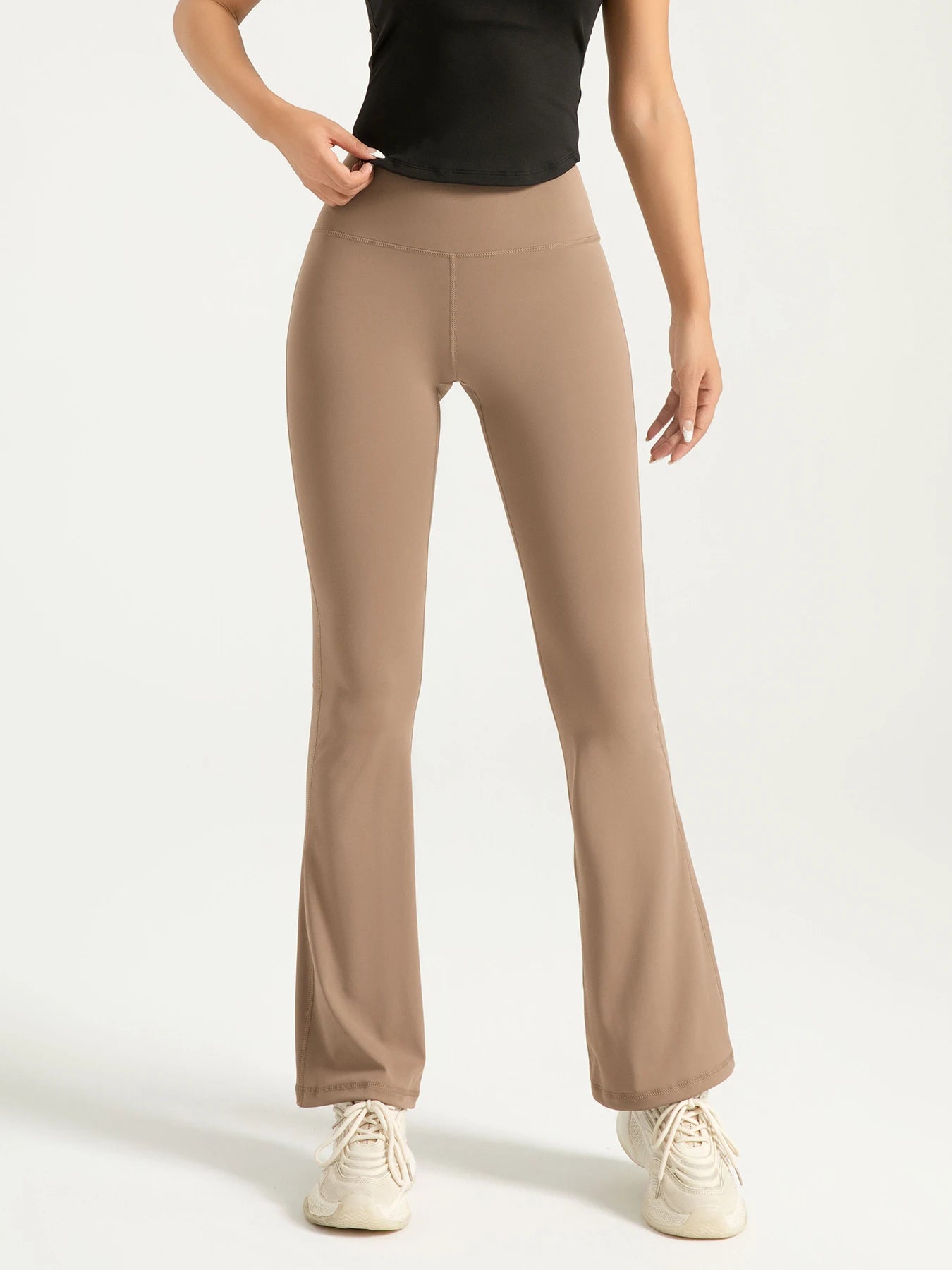 High Waisted Flared Leggings for Workout or Casual Wear
