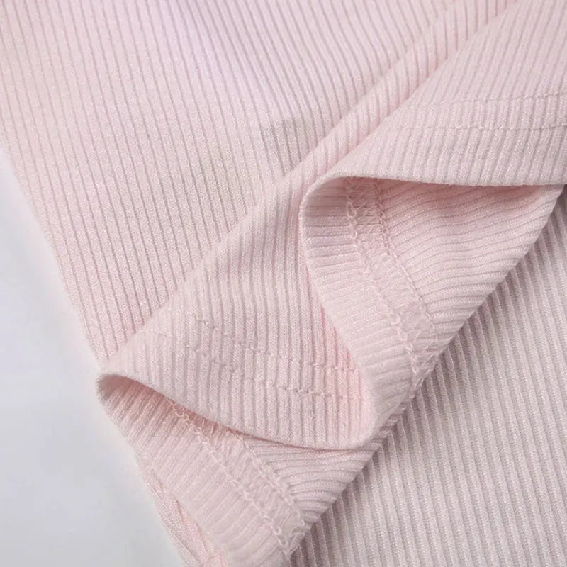 Pink Bow Bandage Cropped Tee – Sweet Y2K Coquette Top