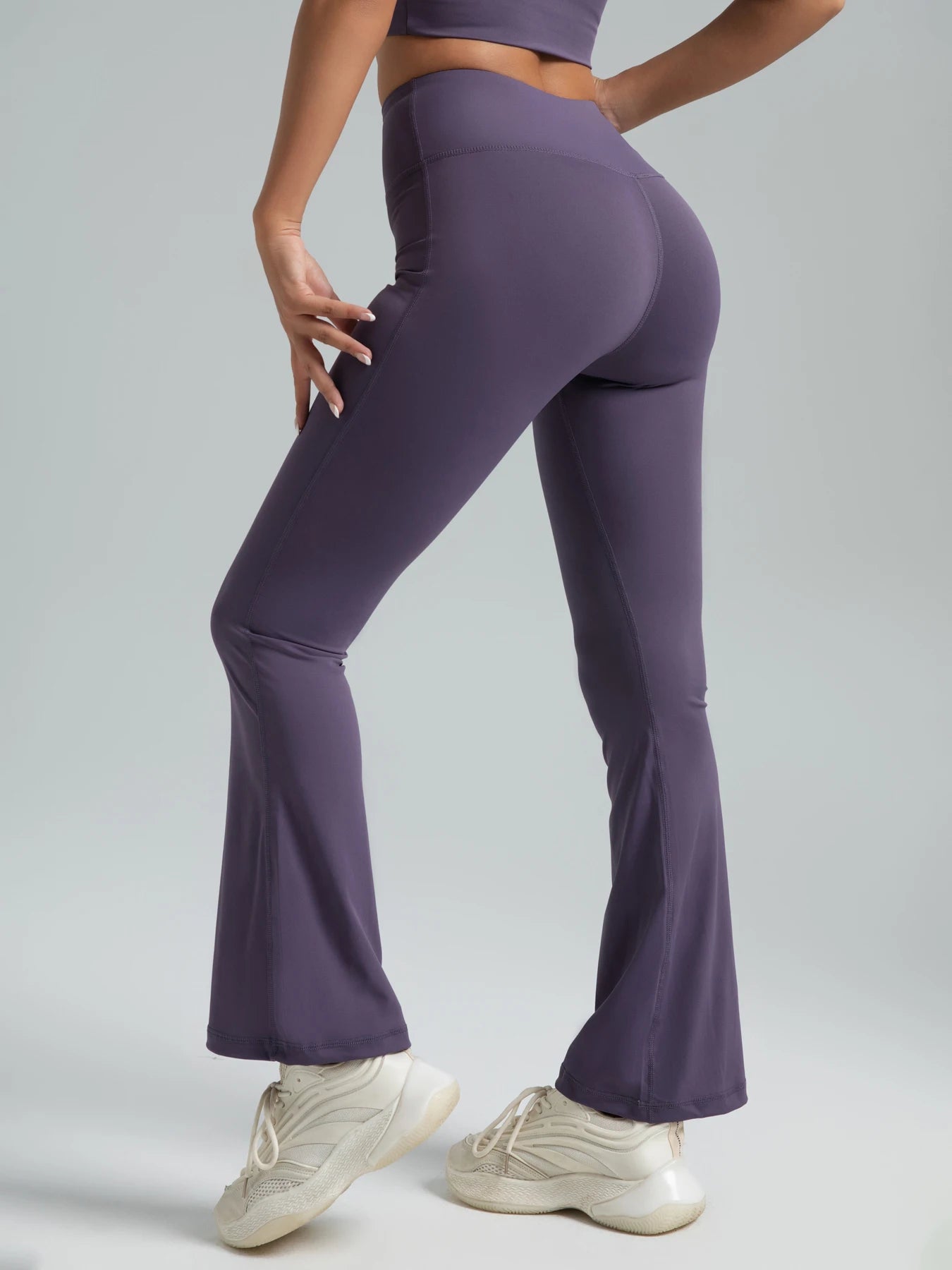 High Waisted Flared Leggings for Workout or Casual Wear