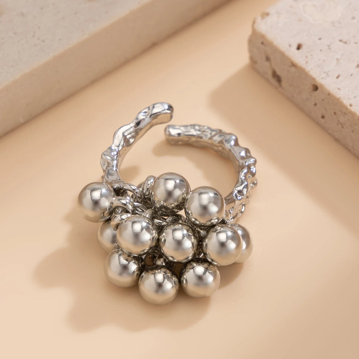 Cute Open Ball Ring for Everyday Style