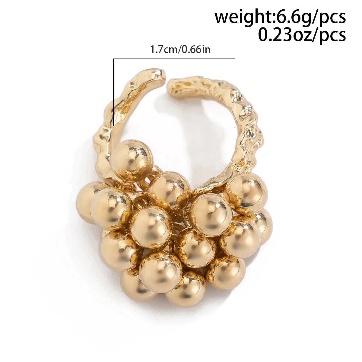 Cute Open Ball Ring for Everyday Style