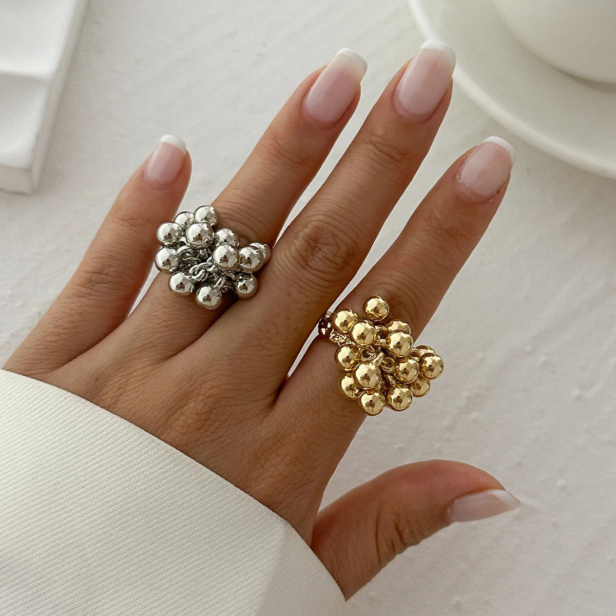 Cute Open Ball Ring for Everyday Style