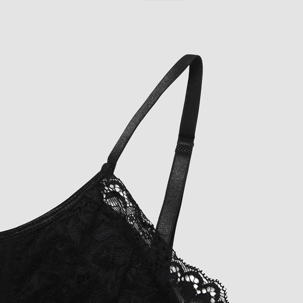 Sexy Lace Embroidered V-Neck Corset Crop