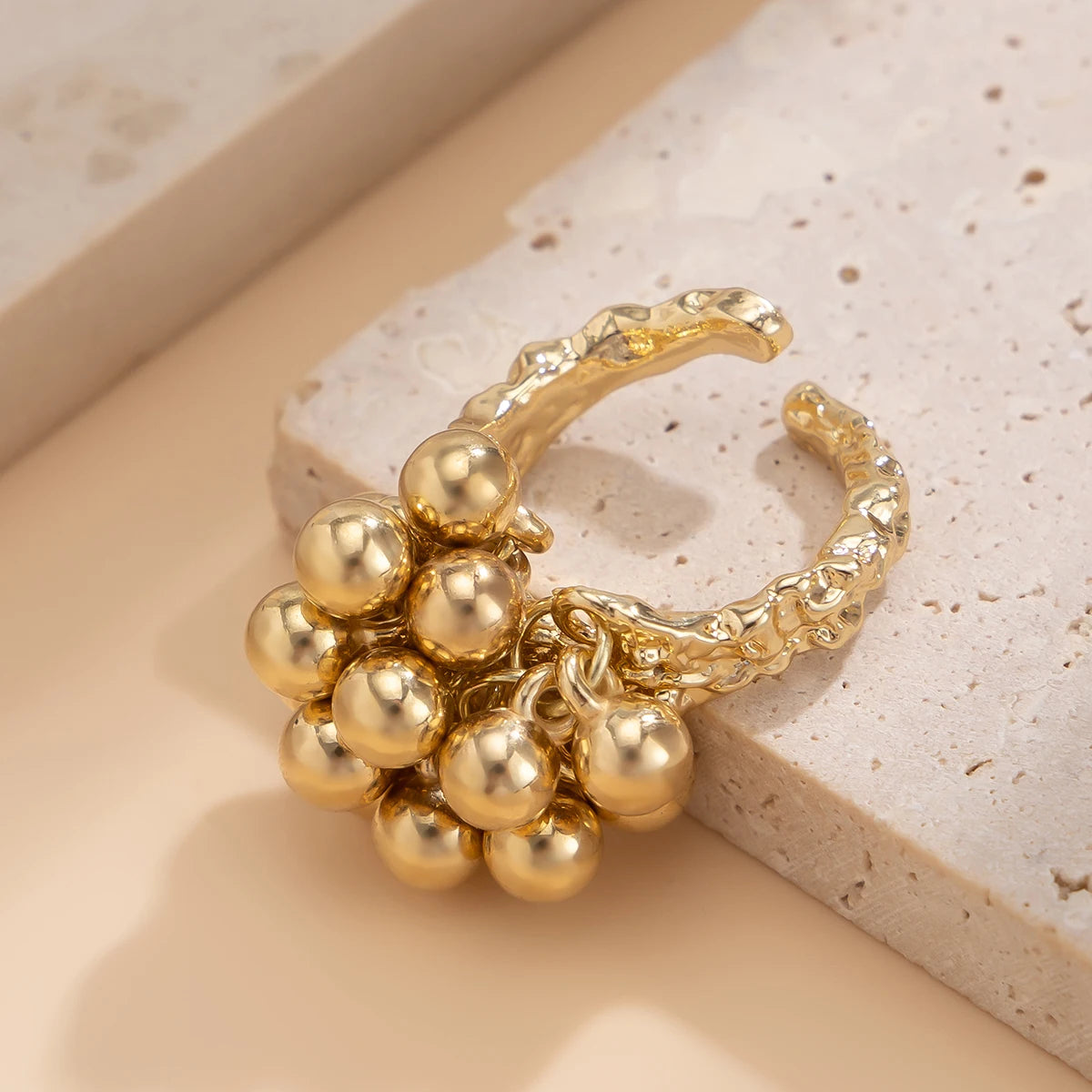 Cute Open Ball Ring for Everyday Style
