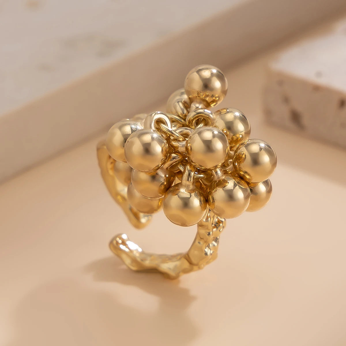 Cute Open Ball Ring for Everyday Style
