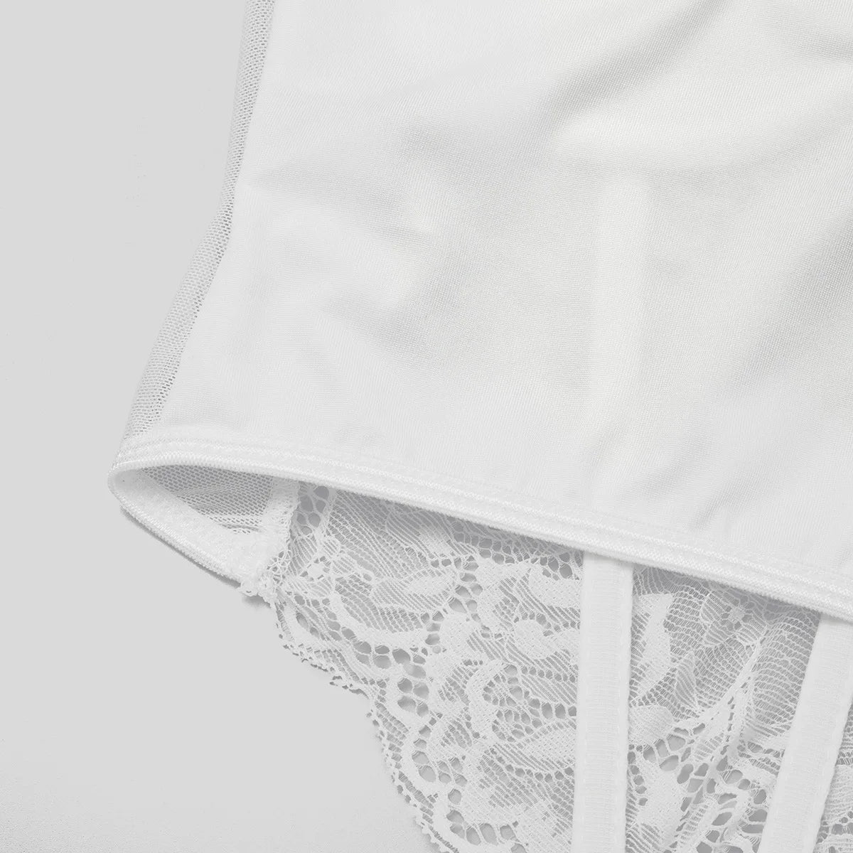 Sexy Lace Embroidered V-Neck Corset Crop