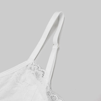 Sexy Lace Embroidered V-Neck Corset Crop