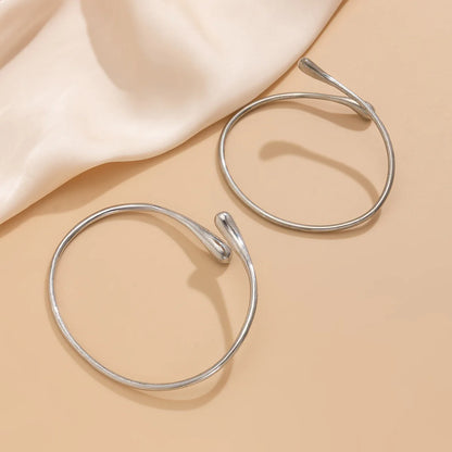 Vintage Water Drop Upper Arm Cuff – Adjustable Geometric Bangle